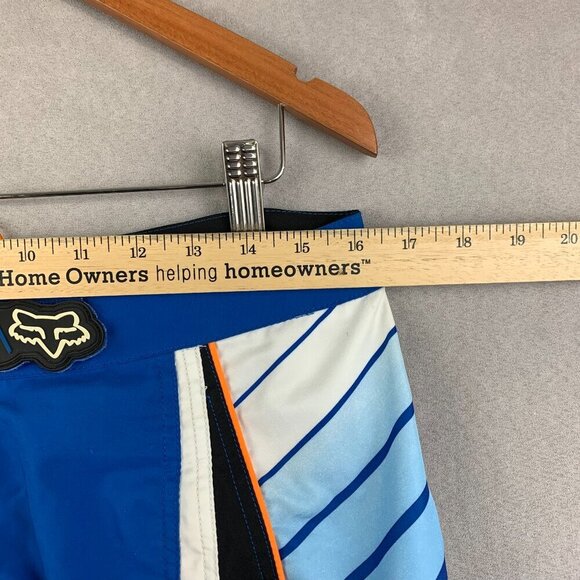 Fox Racing Mens Motocross Shorts 32 Blue Colorblock Cargo Zip Pockets Biking MTB - Picture 6 of 14